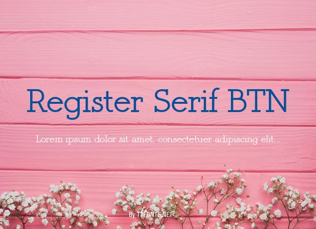 Register Serif BTN example